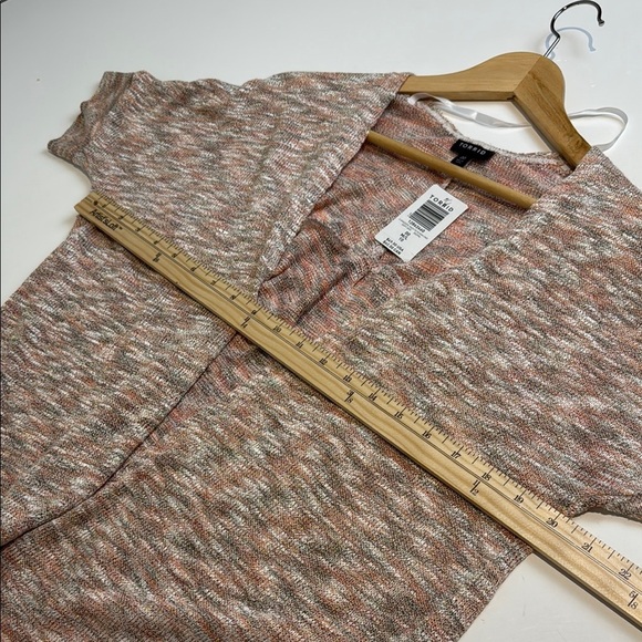 Torrid Pink and Gray Spacedye Cardigan Sweater Open Front Size 00 (10) - Picture 4 of 6
